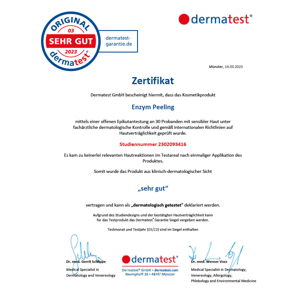 Enzym Peeling - geschenkt ab 100 CHF
