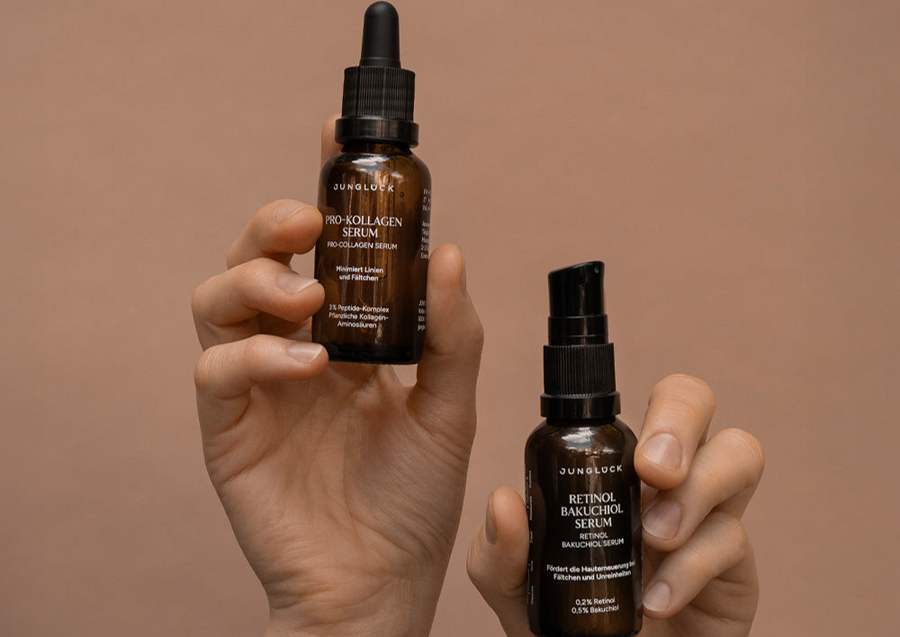 PRO-KOLLAGEN SERUM & RETINOL BAKUCHIOL SERUM - UNTERSCHIEDE, WIRKUNG & KOMBINATION