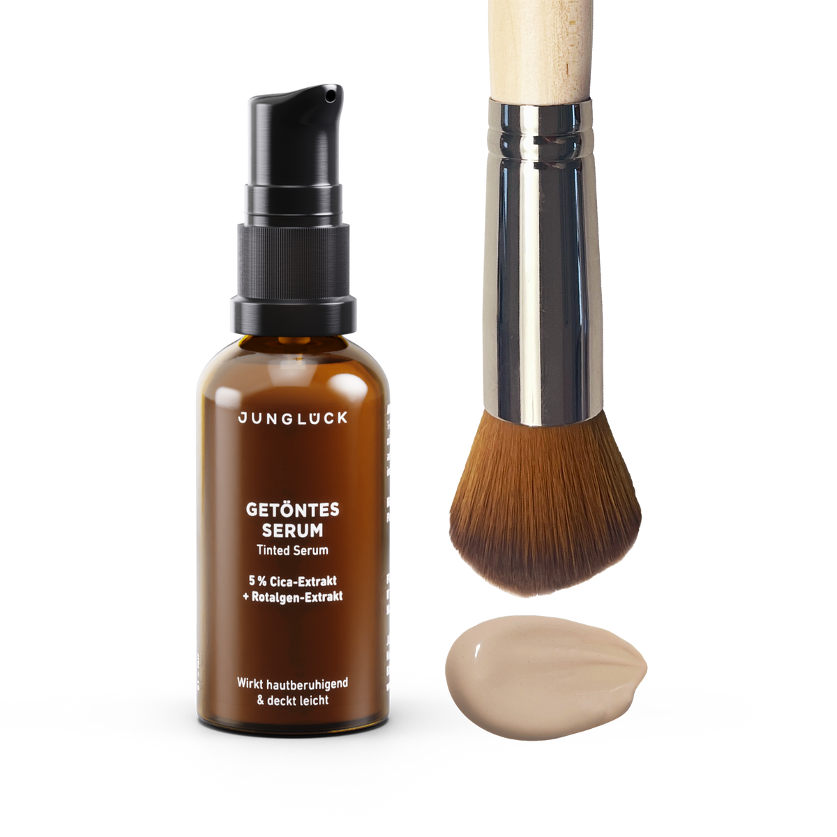 Getöntes Serum + Pinsel Kombi sehr hell