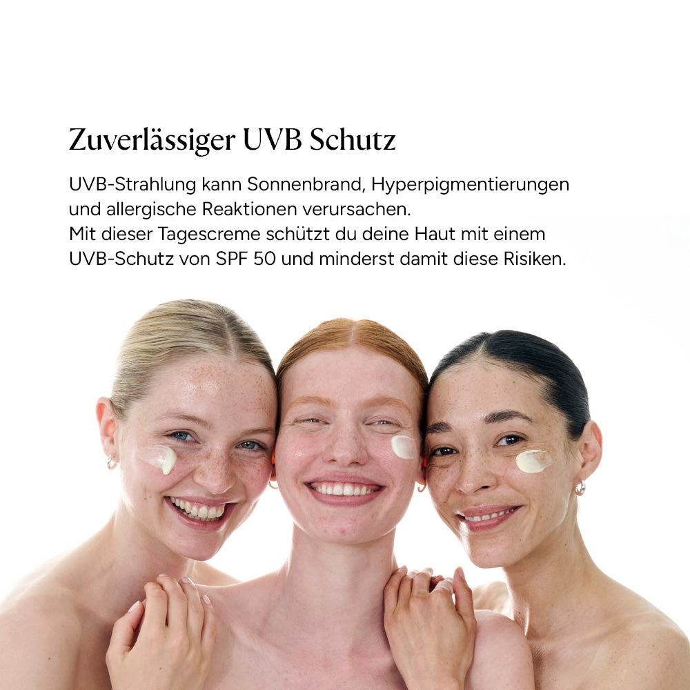 Feuchtigkeitsspendende Tagescreme SPF 50